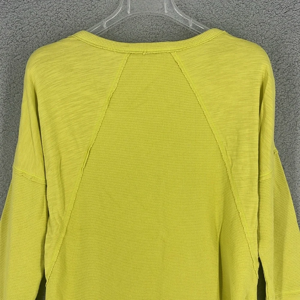 Soft Surroundings yellow base layer pullover thermal women’s shirt medium warm - Picture 8 of 9